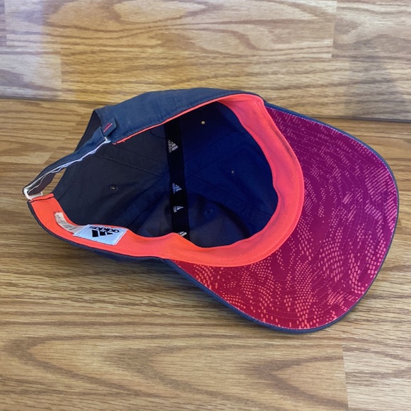 Adidas Climalite Hat Cap Women’s One Size Adjustable Strap Gray and Pink 90266 - Picture 3 of 12